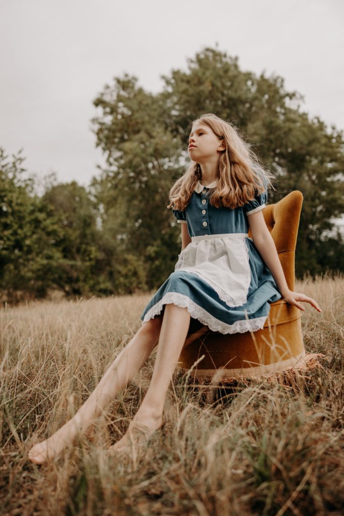 pose alice pays merveilles 10 ans, shooting photo