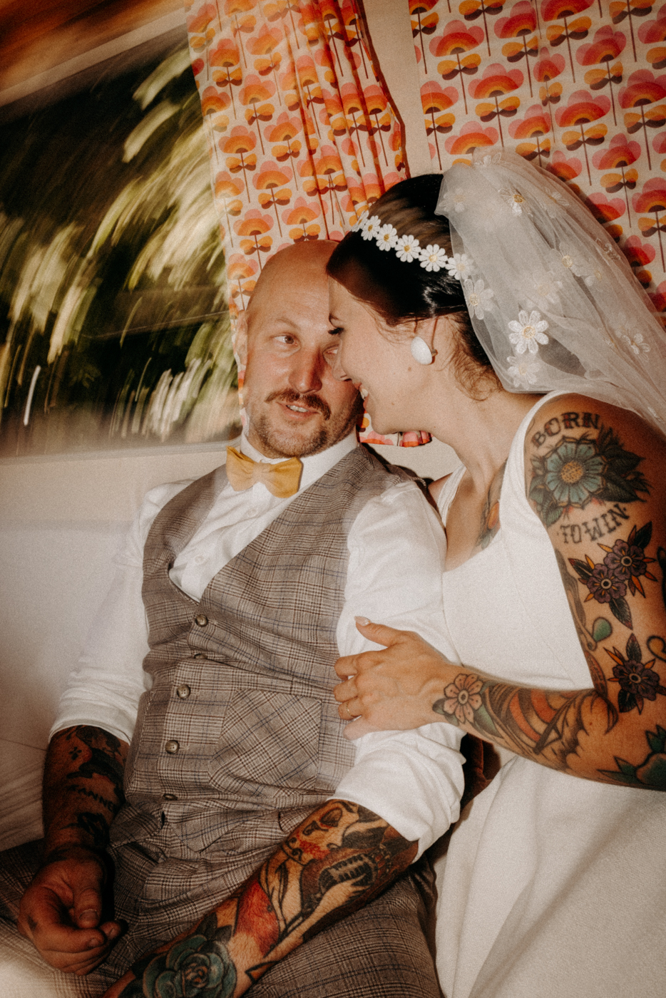 Photo de couple mariage mayenne, année 50, champetre, vintage - 4