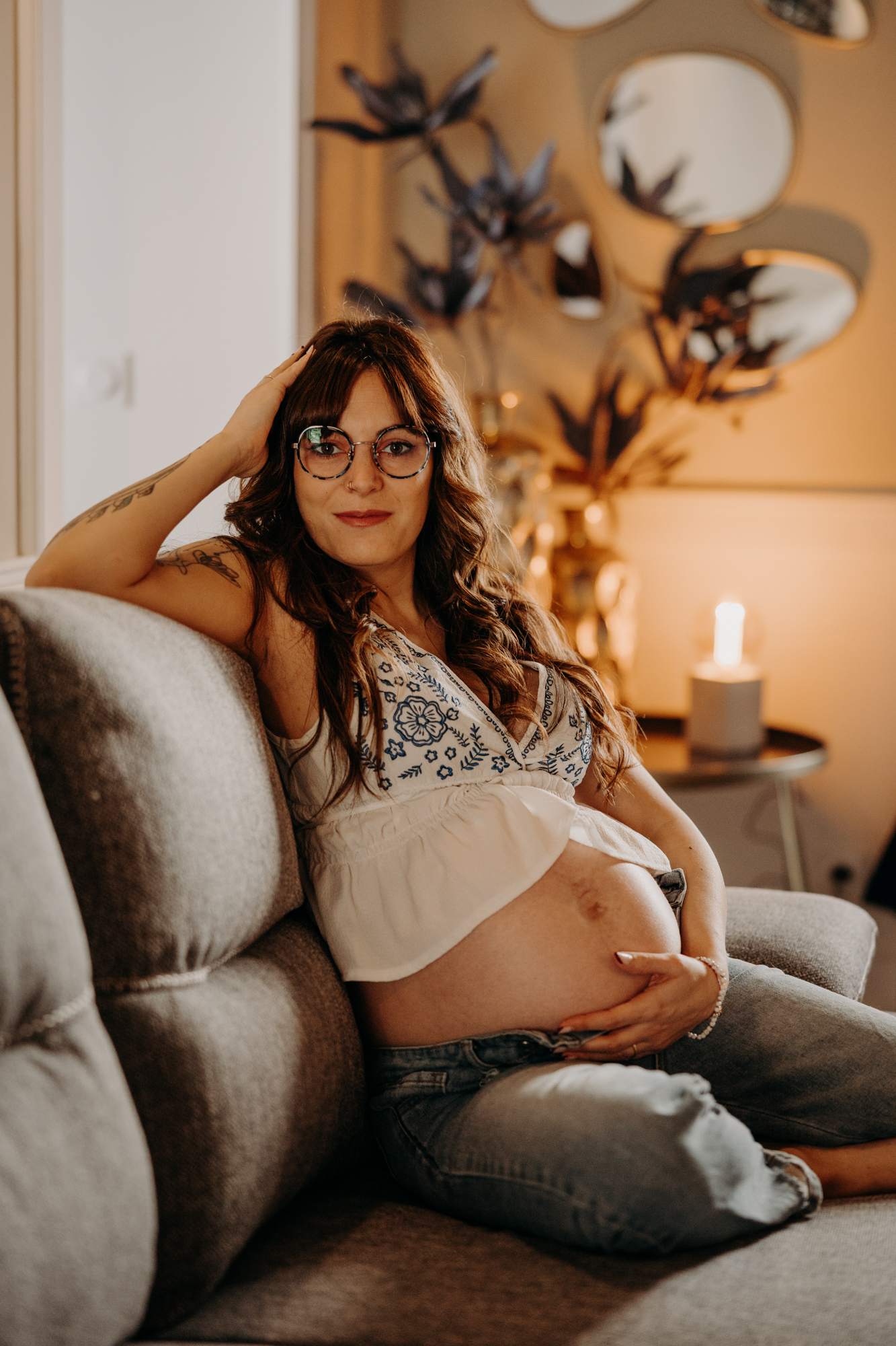 Séance photo gîte mayenne, saint denis d'anjou, grossesse - 1