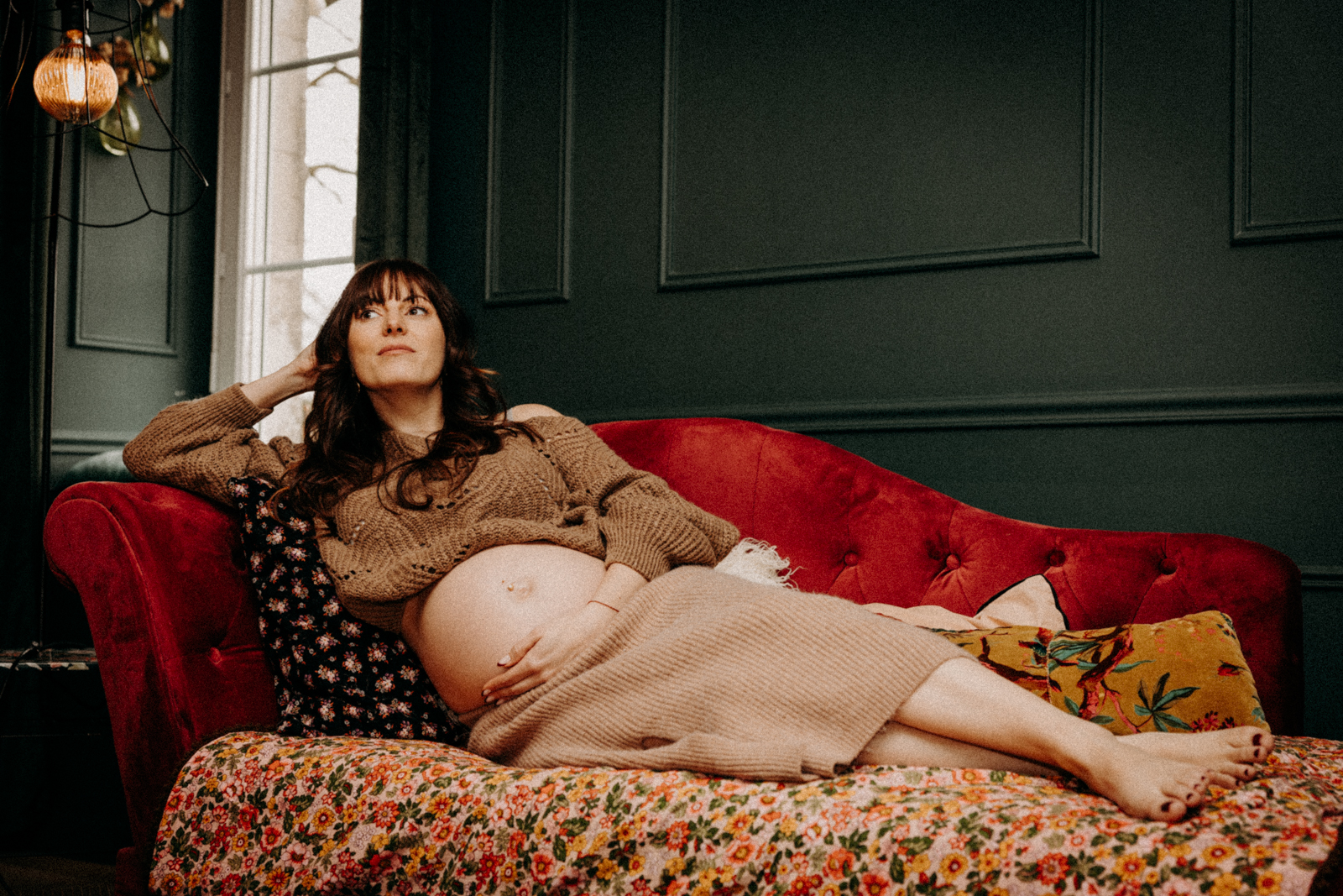 Séance photo grossesse maison chic brocante mode mayenne - 21