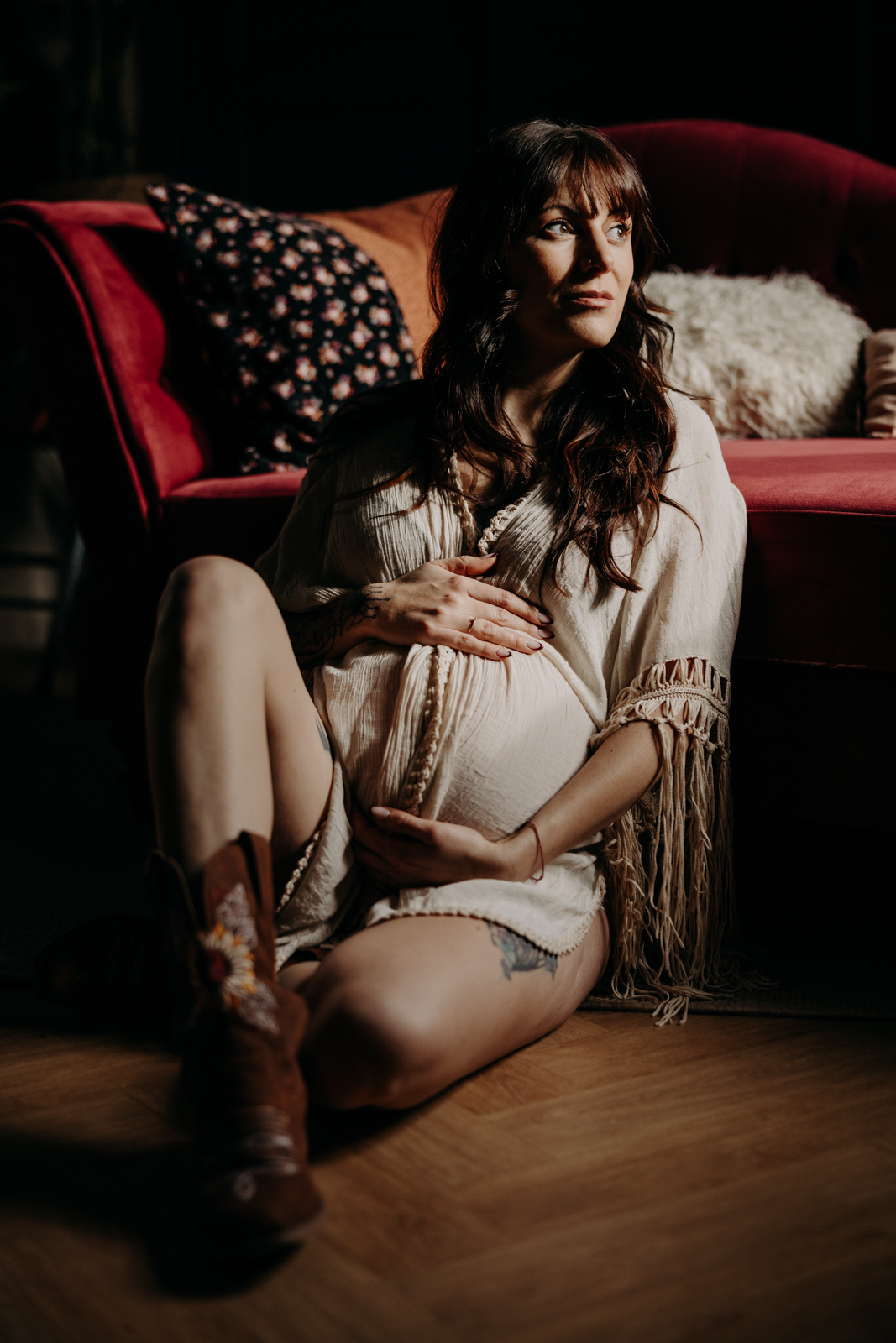 Séance photo grossesse maison chic brocante mode mayenne - 45