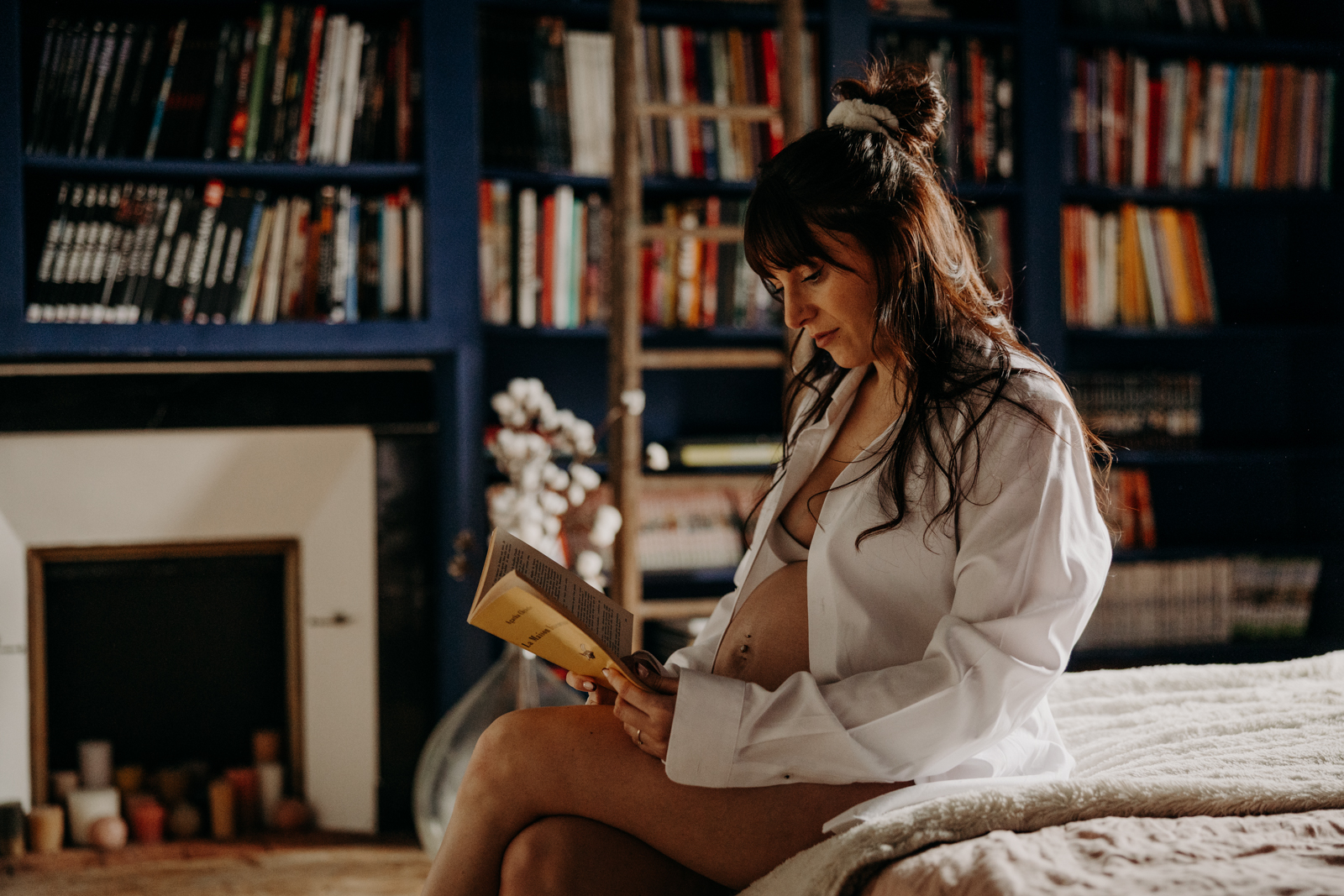 Séance photo grossesse maison chic brocante mode mayenne - 92