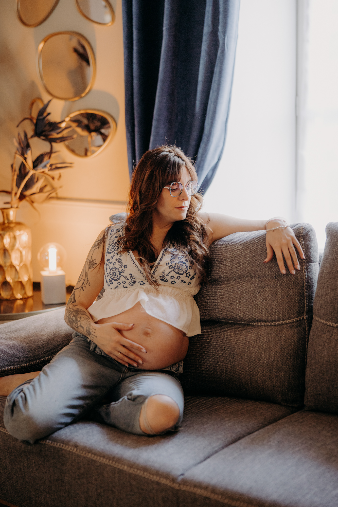 Séance photo gîte mayenne, saint denis d'anjou, grossesse - 4