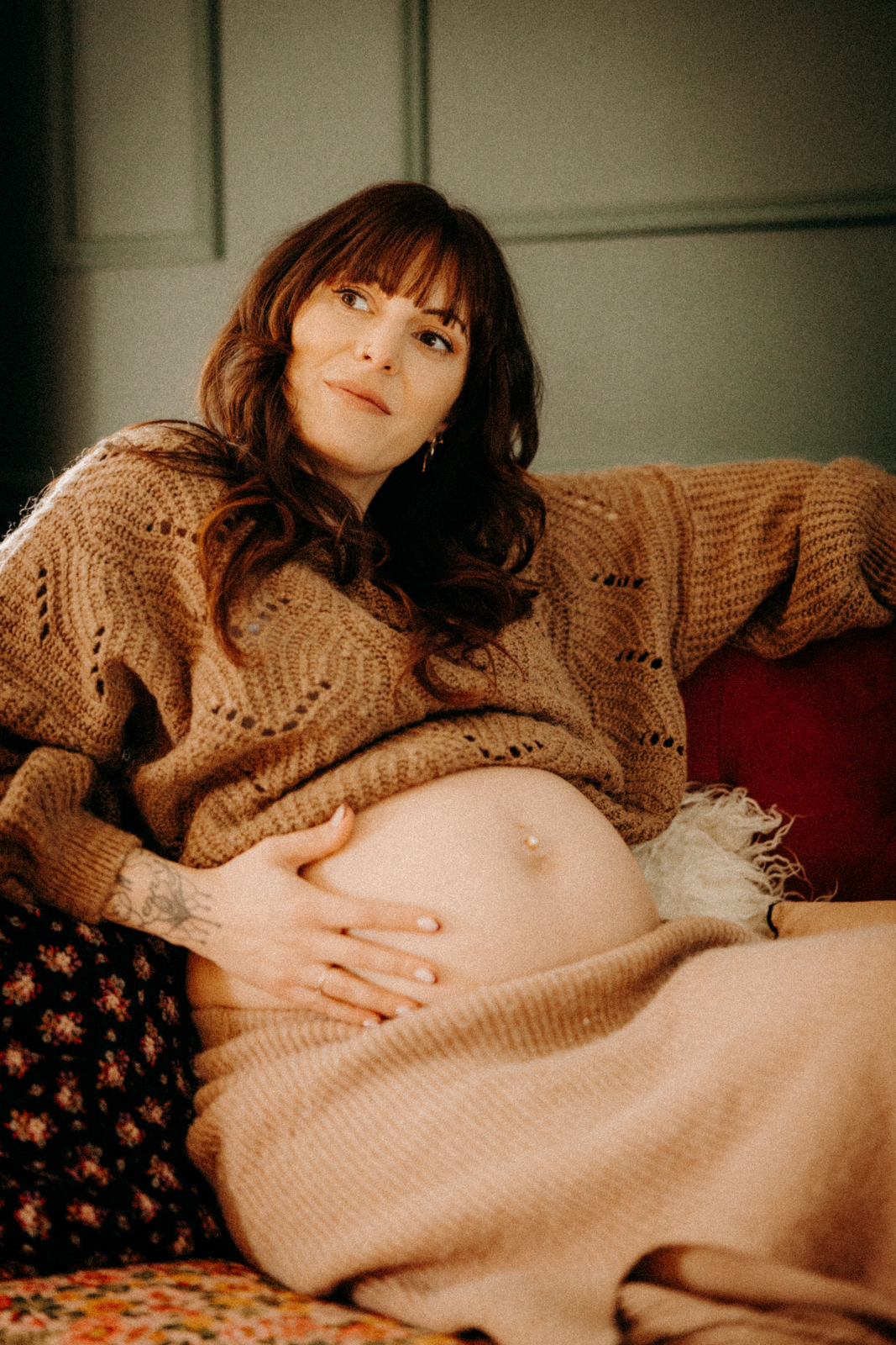 Séance photo grossesse maison chic brocante mode mayenne - 27