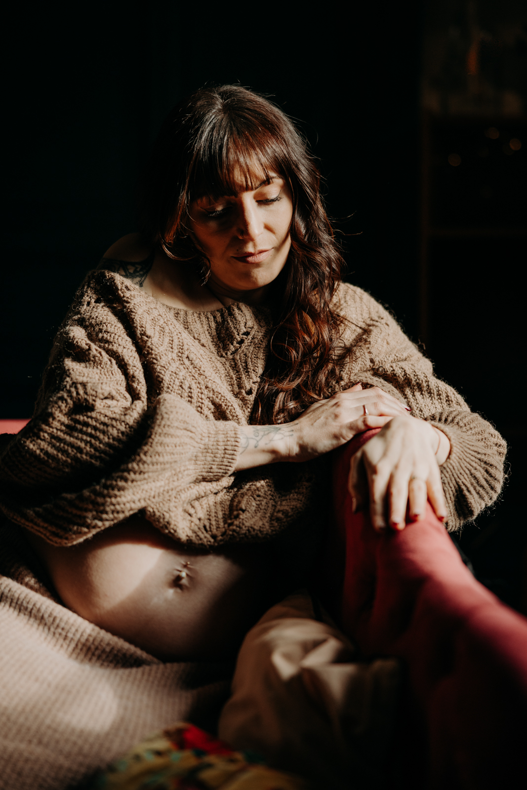 Séance photo grossesse maison chic brocante mode mayenne - 30